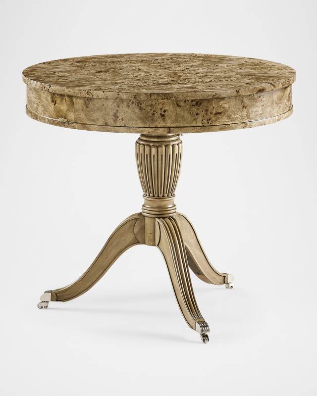 Fulgurite Drum Table